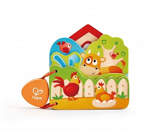 Игрушка деревянная Детская книга Ферма (Hape, E0046_HP)